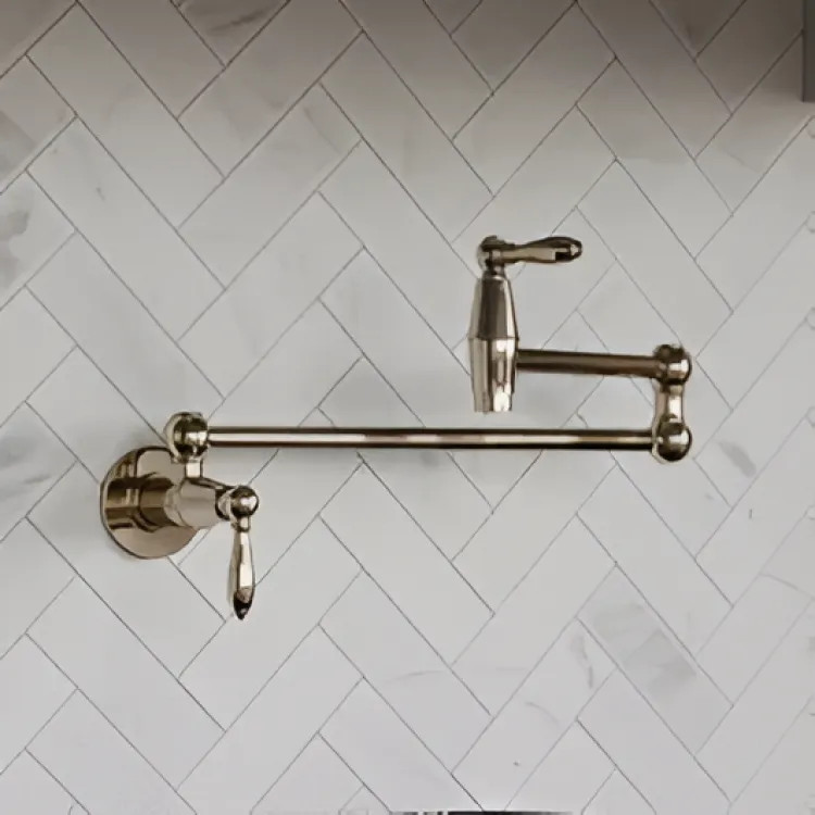 Pfister Port Haven Wall-Mount Pot Filler Faucet, Polished Nickel - GT533-TDD