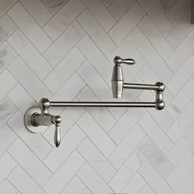 Pfister Port Haven Wall-Mount Pot Filler Faucet, Stainless Steel - GT533-TDS