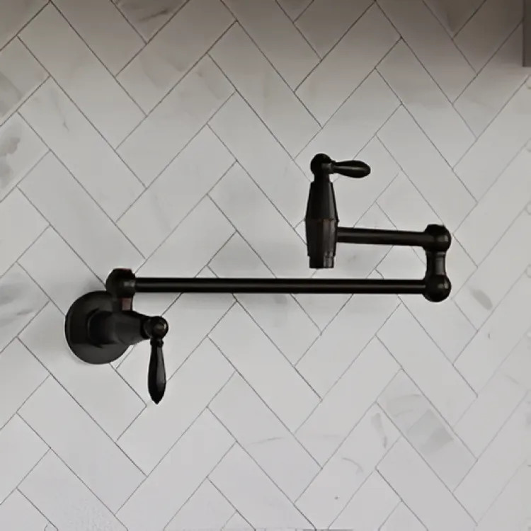 Pfister Port Haven Wall-Mount Pot Filler Faucet, Tuscan Bronze - GT533-TDY