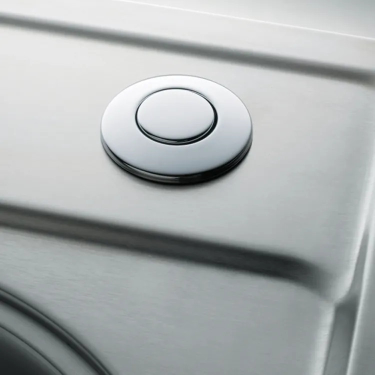 Franke Round Waste Disposer Air Switch, Polished Chrome - WD3428C (112.0073.918)
