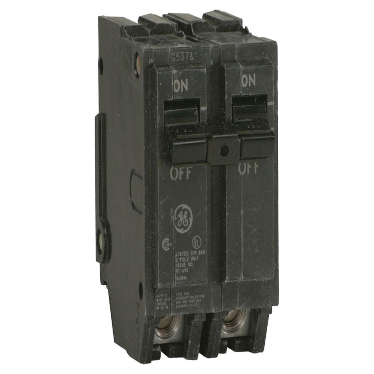 GE THQL2130 Type THQL Q-Line Standard Circuit Breaker, 120/240 VAC, 30 A, 2 P, 10 kA