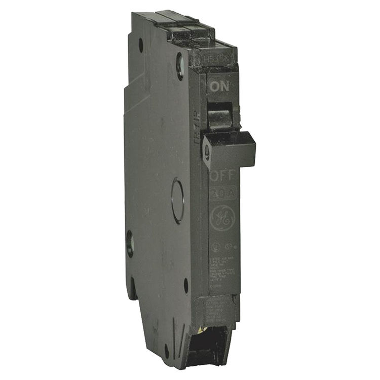 GE THQP115 Type THQP Q-Line Standard Circuit Breaker, 120/240 VAC, 15 A, 1 P, 10 kA
