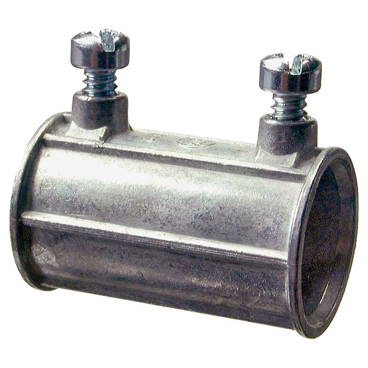 Halex 12220 Concrete Tight Set Screw Coupling, 2 in EMT, Die Cast Zinc