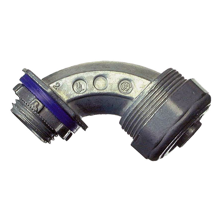 Halex 16907B Multi-Piece Liquid Tight Conduit Elbow, 90 deg, 3/4 in Flexible, Die Cast Zinc
