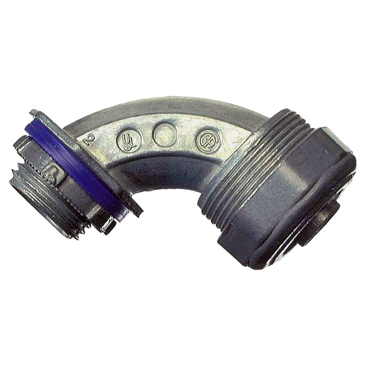 Halex 16910 Multi-Piece Liquid Tight Conduit Elbow, 90 deg, 1 in Flexible, Die Cast Zinc