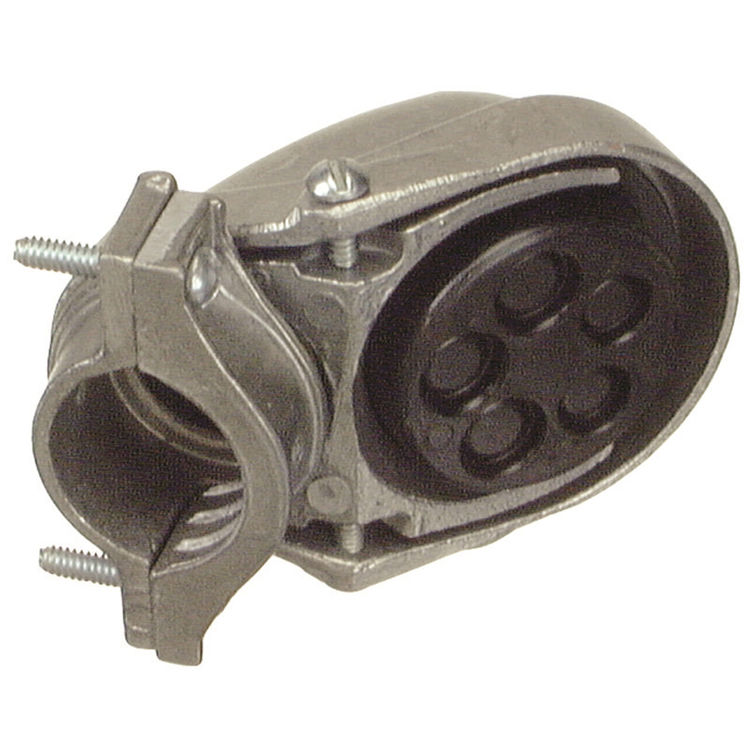 Halex 58012 Clamp On Weatherhead Service Entrance Cap, 1-1/4 in EMT, Rigid, IMC, GRC