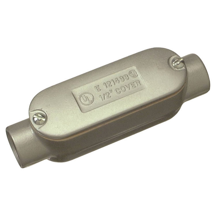 Halex 58407 Rigid Threaded Conduit Body with Cover and Gasket, 3/4 in, C, Aluminum