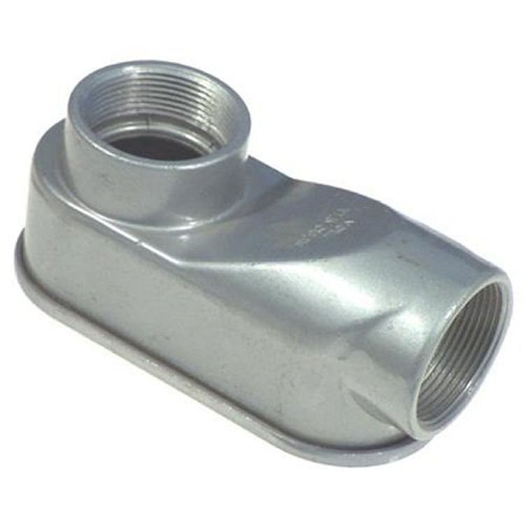 Halex 59512 Service Entrance Elbow, 90 deg, 1-1/4 in Rigid, Aluminum