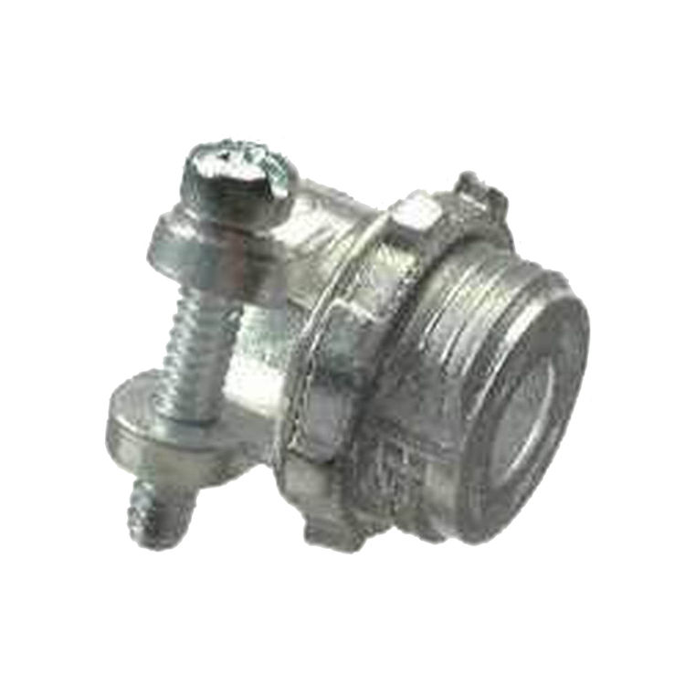 Halex 90420 Squeeze Connector, 3/8 in Flexible, Die Cast Zinc