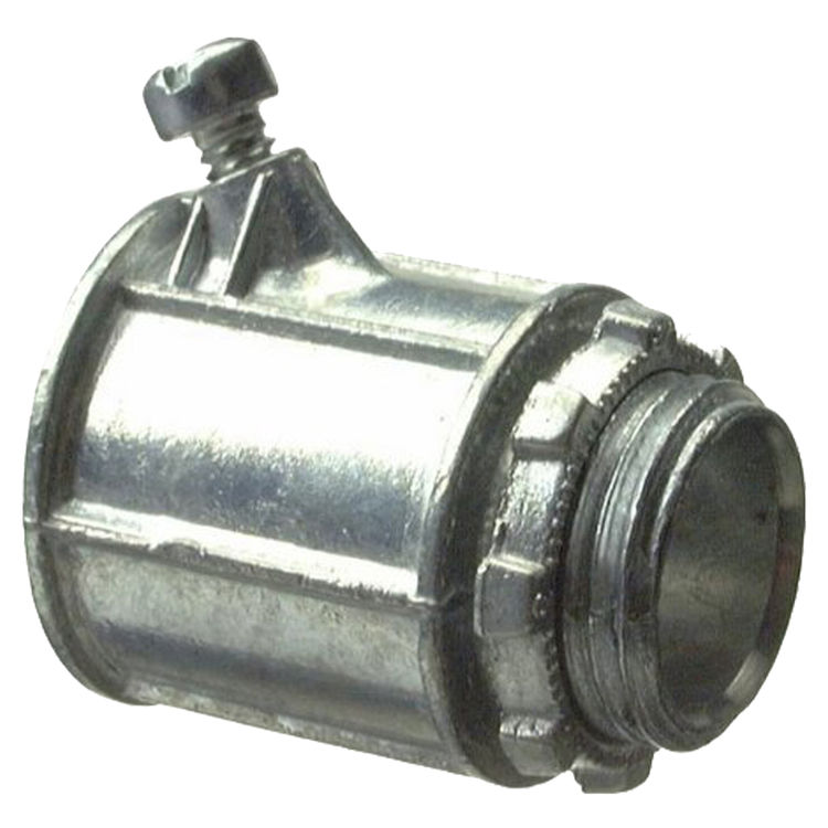 Halex 90481 Concrete Tight Set Screw Connector, 1/2 in EMT, Flexible, Die Cast Zinc