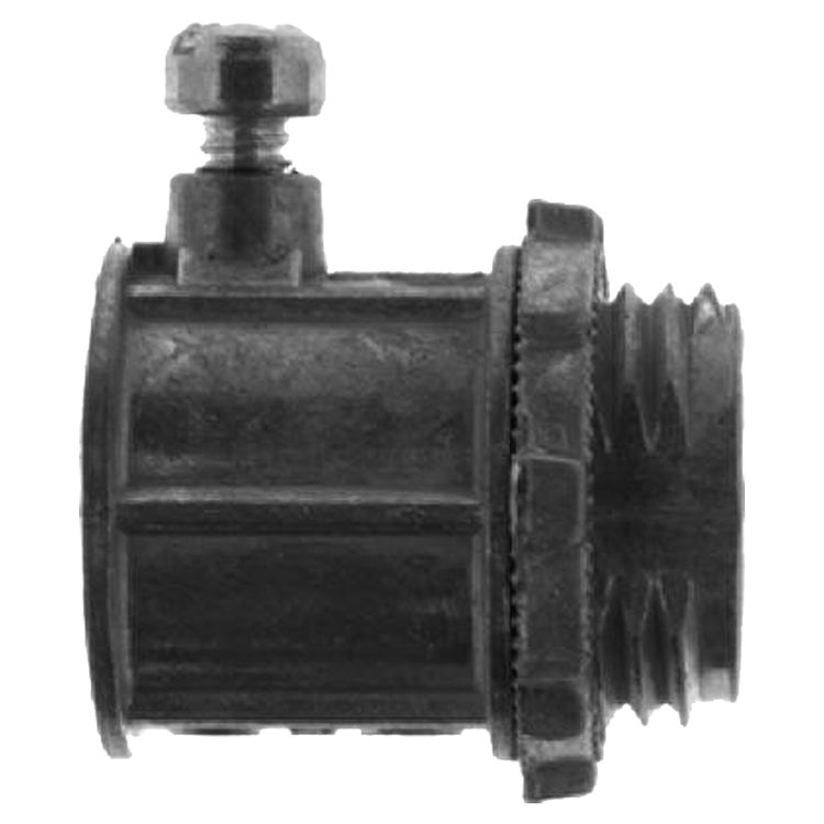 Halex 91211 Concrete Tight Set Screw Connector, 1/2 in EMT, Die Cast Zinc
