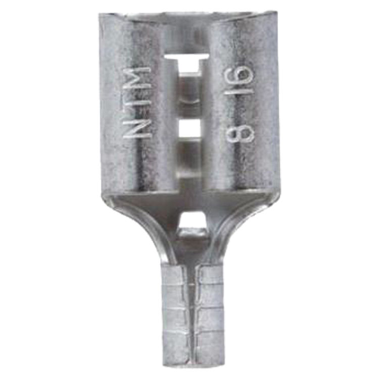 Jandorf 60944 Disconnect Terminal, 22 - 18 AWG, Non-Insulated, Tin Plated Copper, Red