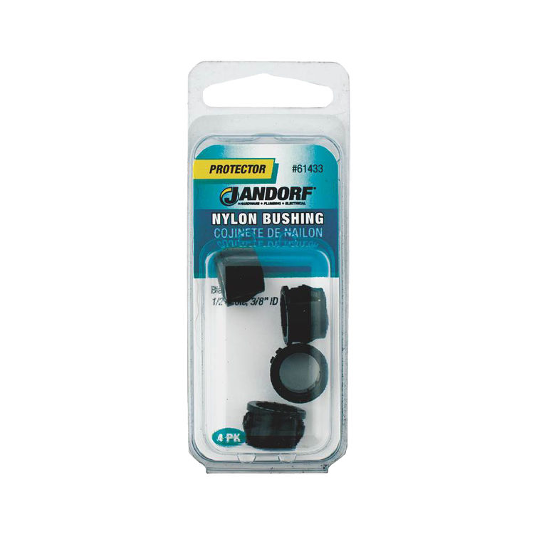 Jandorf 61433 Insulated Conduit Bushing, 1/2 X 3/8 in, Nylon