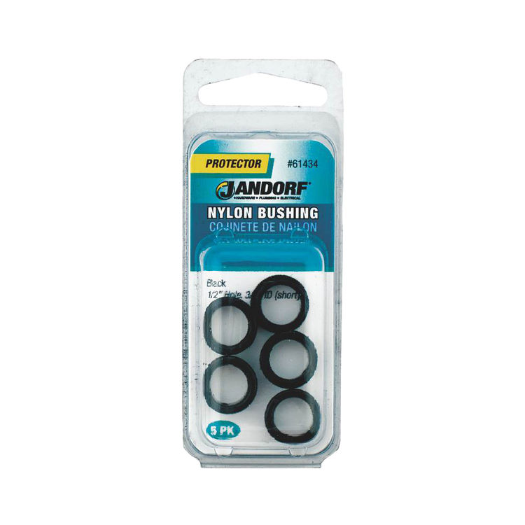 Jandorf 61434 Insulated Conduit Bushing, 1/2 X 3/8 in, Nylon