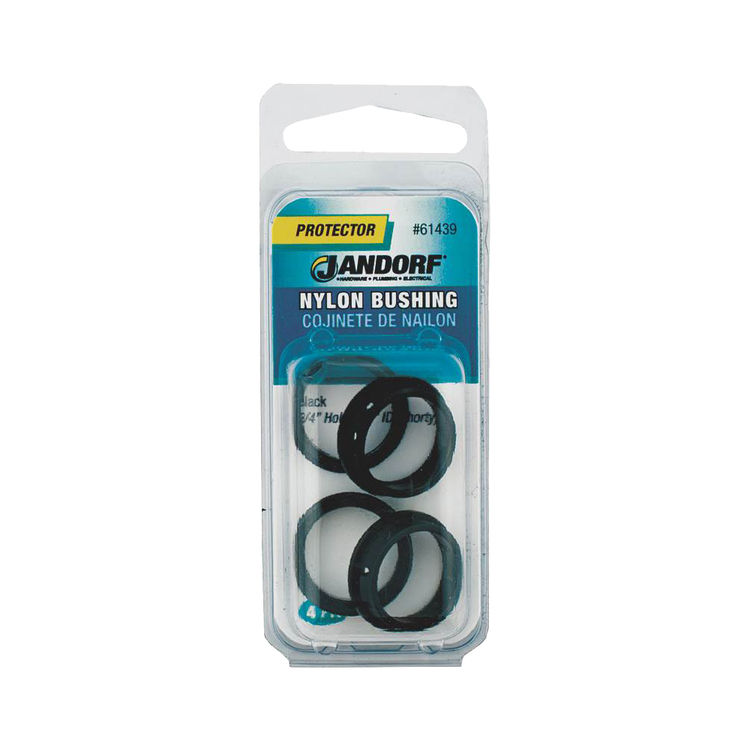 Jandorf 61439 Insulated Conduit Bushing, 3/4 X 5/8 in, Nylon