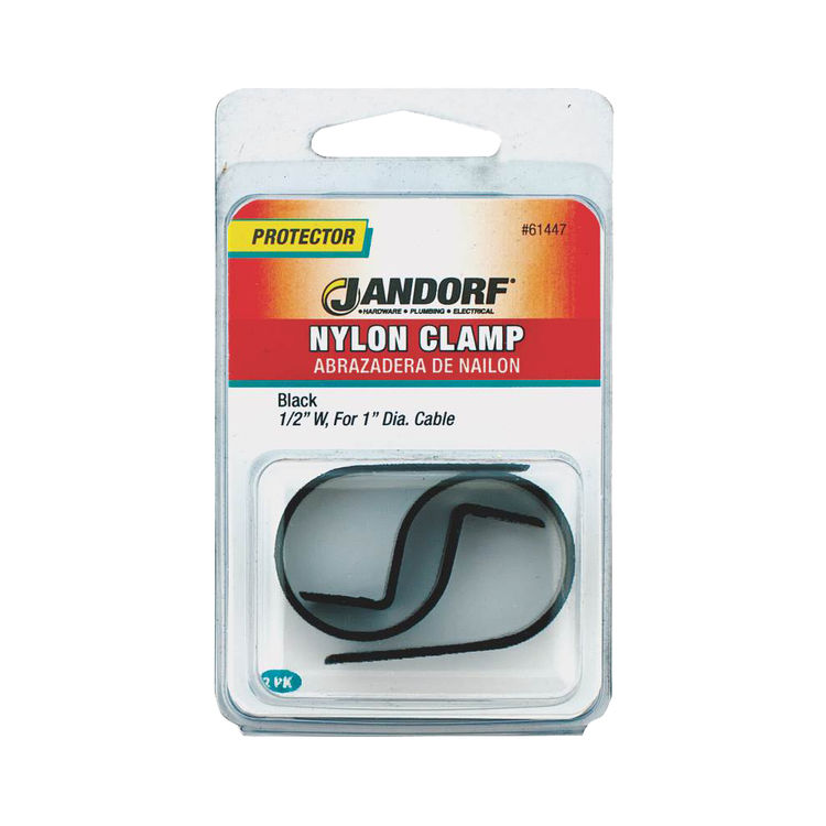 Jandorf 61447 Cable Clamp, Nylon, Black