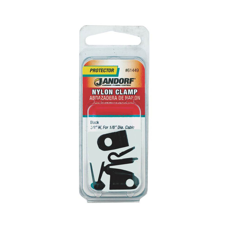 Jandorf 61449 Cable Clamp, Nylon, Black