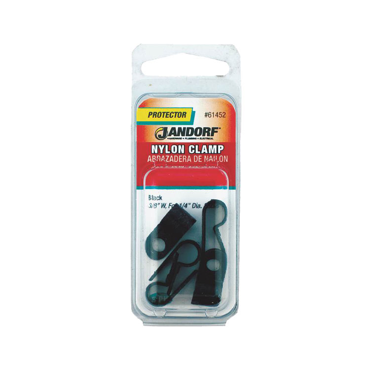 Jandorf 61452 Cable Clamp, Nylon, Black
