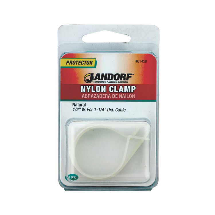 Jandorf 61458 Cable Clamp, Nylon, Natural