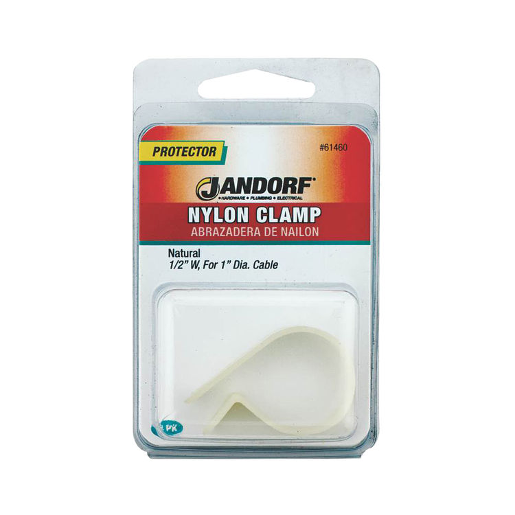 Jandorf 61460 Cable Clamp, Nylon, Natural