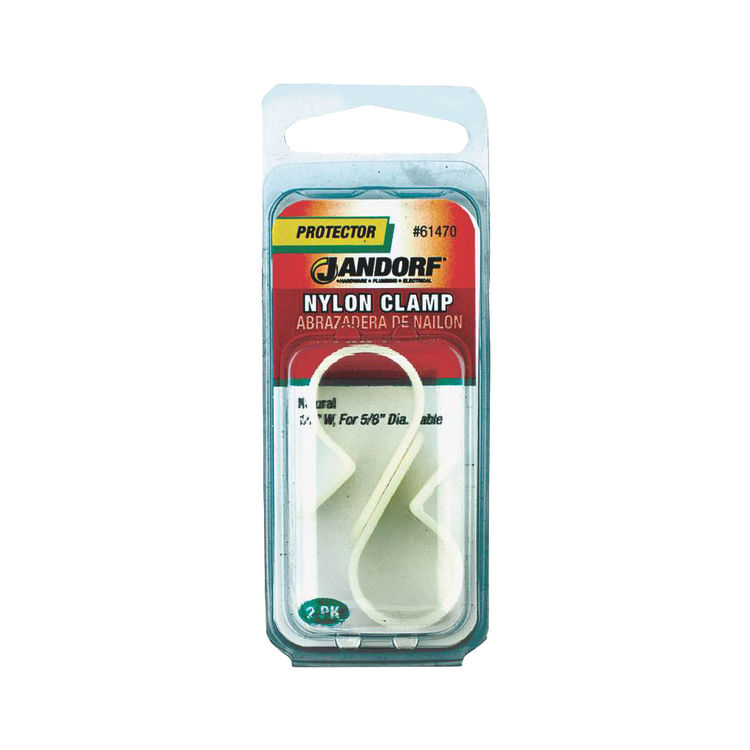 Jandorf 61470 Cable Clamp, Nylon, Natural