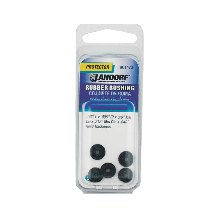 Jandorf 61473 Insulated Conduit Bushing, 0.95 in, Rubber