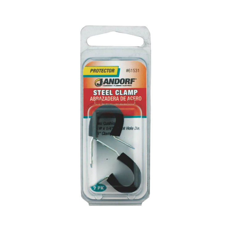 Jandorf 61531 Cushion Clamp, Steel, Black