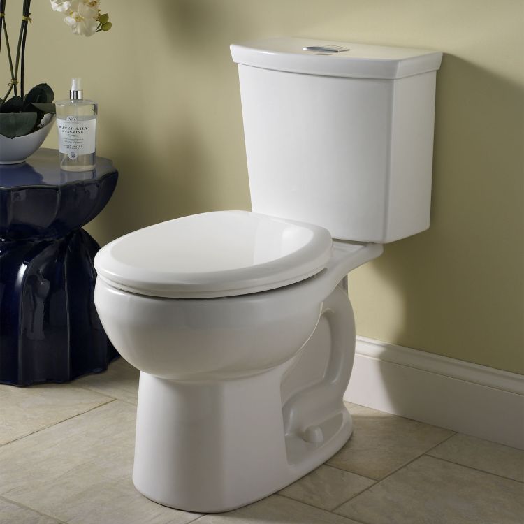 American Standard H2Option Siphonic Dual Flush Two-Piece RoundToilet, EverClean, PowerWash, 12" Rough-In, 0.92/1.28 GPF, White - 2889.218.020 