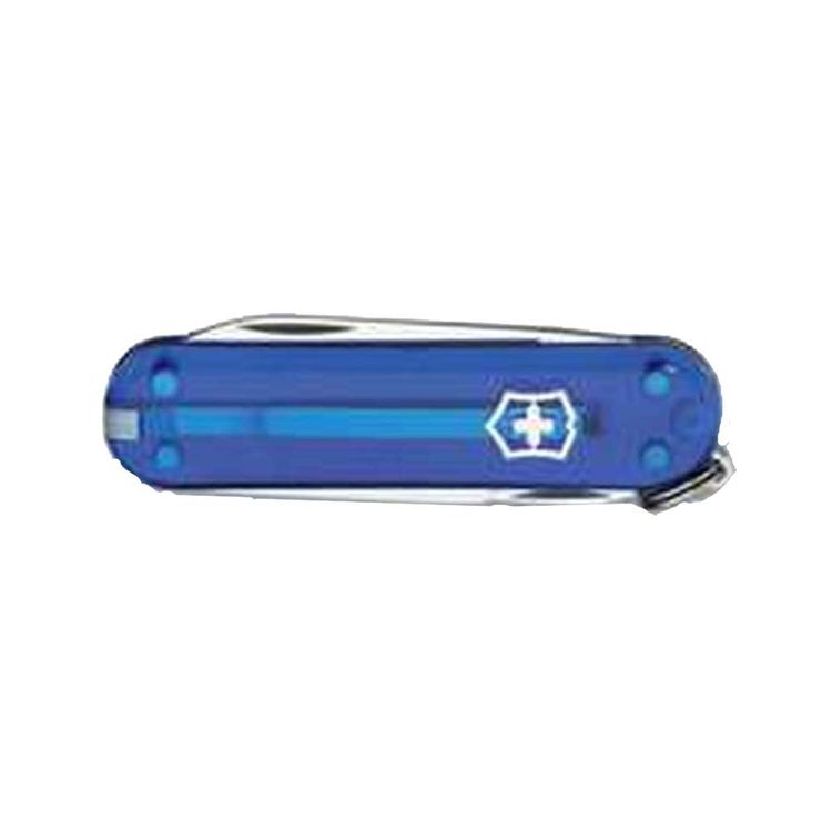 Swiss Army Classic 6-In-1 Multi-Tool Knife 2-1/4 in Closed L, Sapphire Translucent