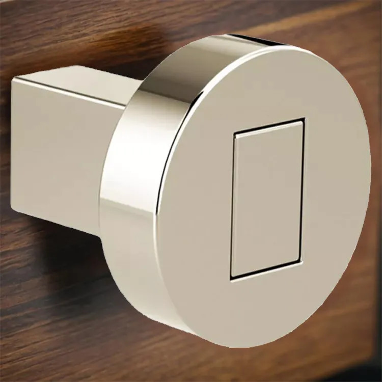 Brizo Litze Metal Drawer Knob, Brilliance Polished Nickel - 699235-PN