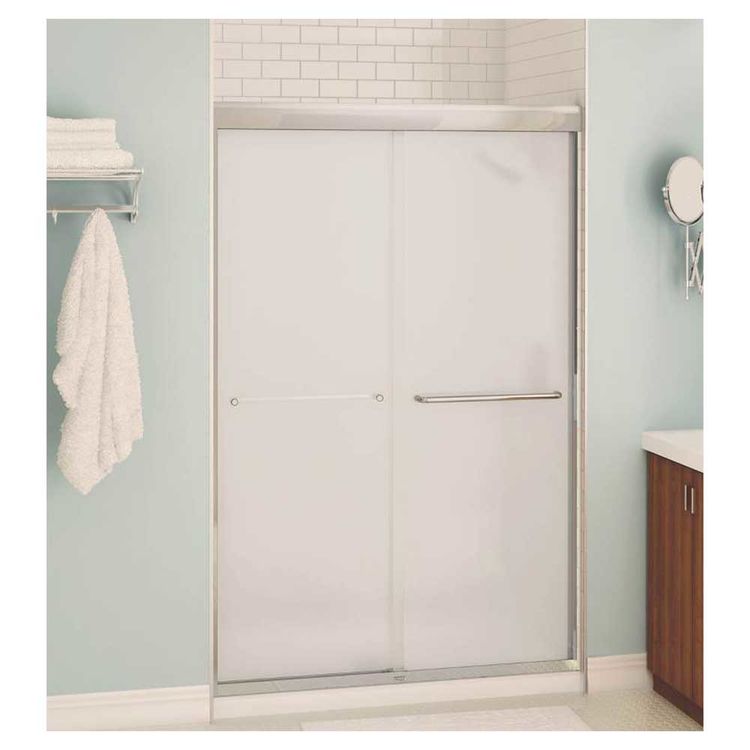 Maxx 135663-900-305 Shower Door, 48 in W x 71 in H, Nickel Plated