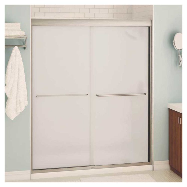 Maxx 135665-900-305-00 Shower Door, 60 in W x 71 in H, Nickel Plated