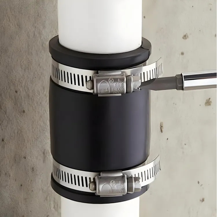 ProSource 3-9/16" - 4-1/2" Interlocked Hose Clamp, Stainless Steel, Adjustable - HCRSS64-3L