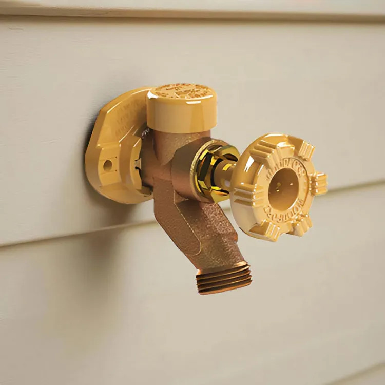 Woodford 16" Anti-Siphon 1/2" x 3/4" (Female SWT x Type-M Male SWT) Wall Faucet w/ Metal Handle, Freezeless - 17C-16-MH