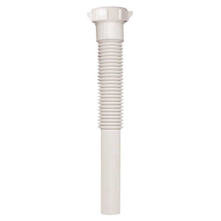 Plumb Pak Flex N Fix PP812-5 Flexible Extension Tube, 1-1/4 in Dia X 9 in L, Slip Joint, Plastic