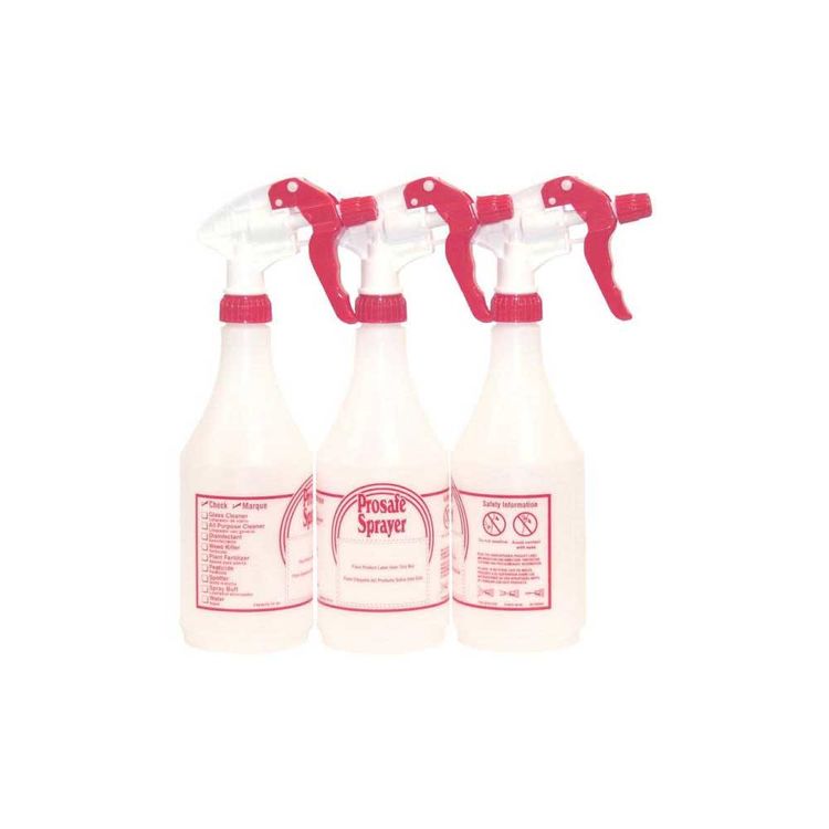 Continental 902-3RW Prosafe Trigger Sprayer, 24 oz, Plastic, Red/White