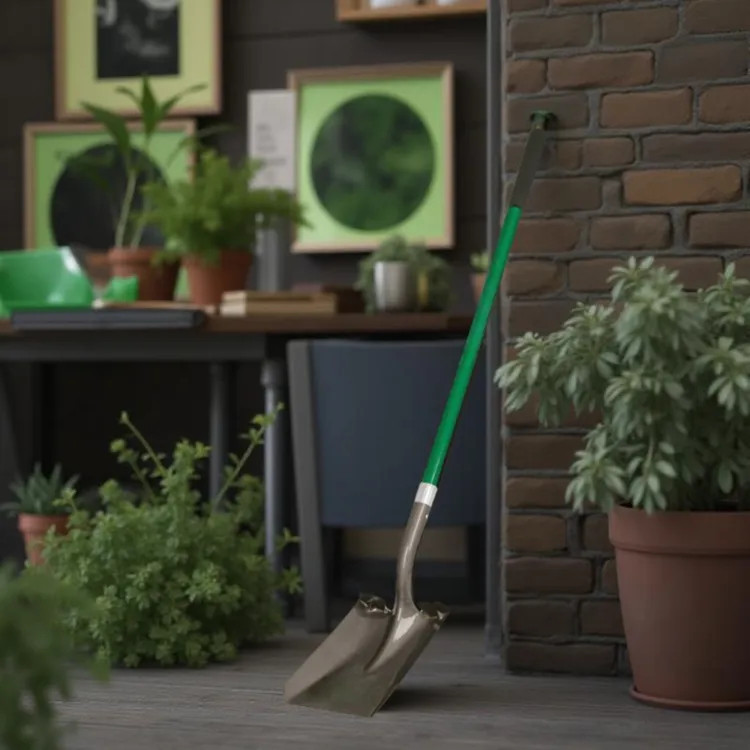 Landscapers Select Square Point Shovel with Open-Back Blade and 47" Ergonomic Fiberglass Handle - 33261
