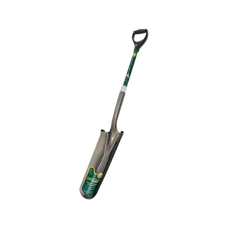 Landscapers Select Garden Spade Shovel with 16" Head, Crimped Collar - 33267