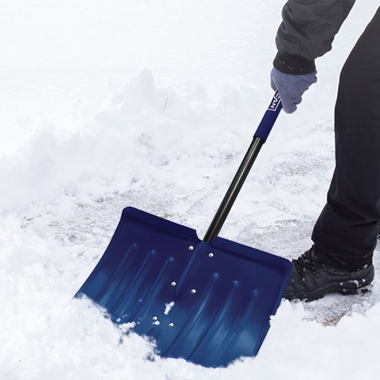 Vulcan Snow Shovel with Sleeve, Aluminum Blade, Steel Handle - 34634 