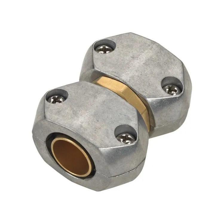 Landscapers Select 5/8" to 3/4" Hose Mender Coupling, Heavy-Duty Zinc/Brass - GC535 