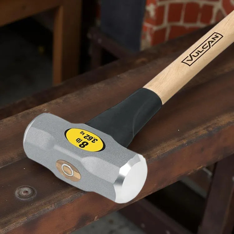 Vulcan Sledge Hammer with 8 lb Forged Milled Head and 36" Hickory Wood Handle - 32887