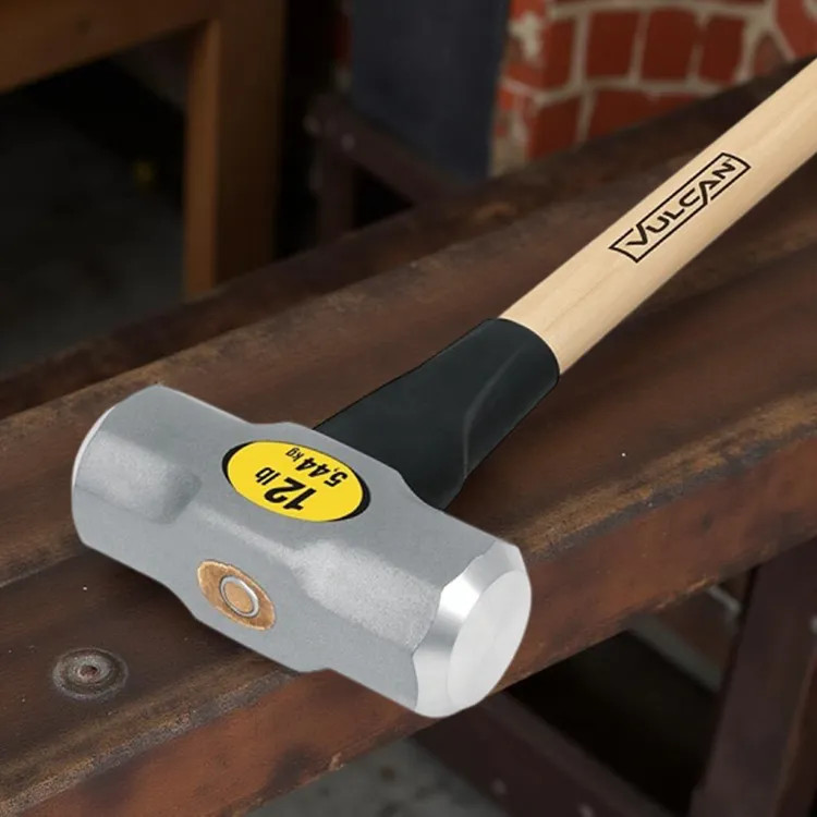 Vulcan Sledge Hammer with 12 lb Forged Milled Steel Head and 36" Hickory Handle - 32889