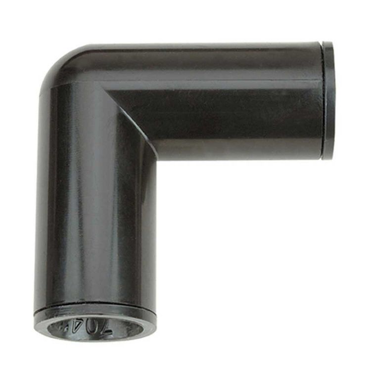 Raindrip 368G00UB Non-Threaded Tubing Elbow, 5/8 in, Compression, 60 psi, Black