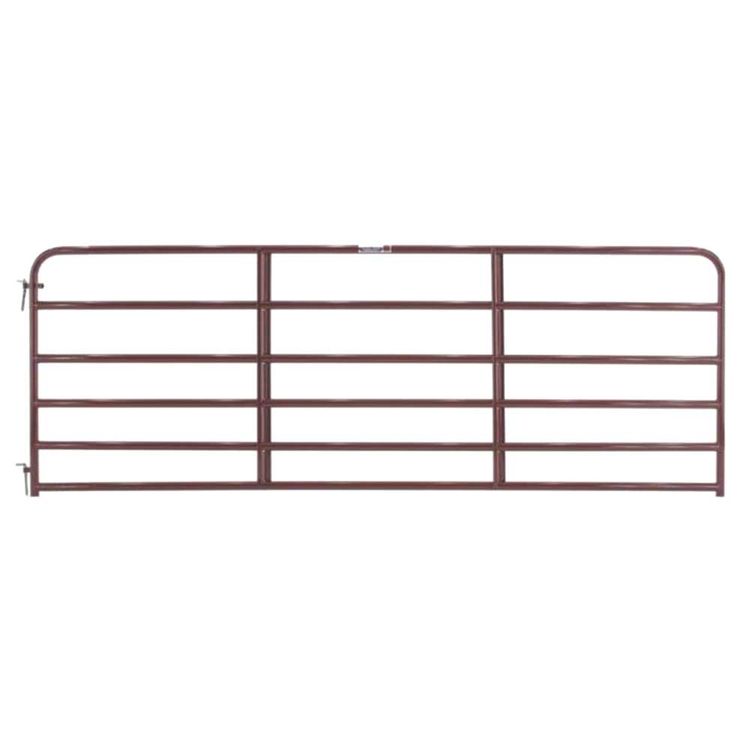 Tarter 6-Bar Economy Tube Gate in Red, 4' - Tarter 6ER4