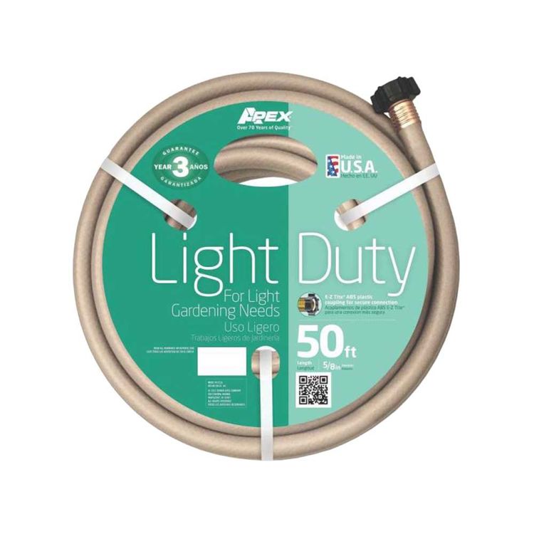 Teknor Apex 8400-050 Garden Hoses, Light Duty, 5/8 x 50 Foot