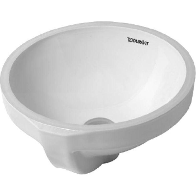 Duravit 0319320000 Architec 14 1/4" Undermount Vanity Bathroom Sink with Overflow 