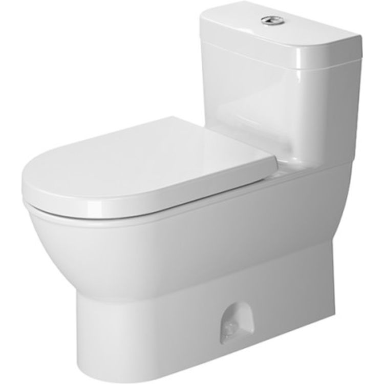 Duravit 2123012005 Darling New Single Flush One-Piece Back-to-Wall Floor Mounted Elongated Toilet - White