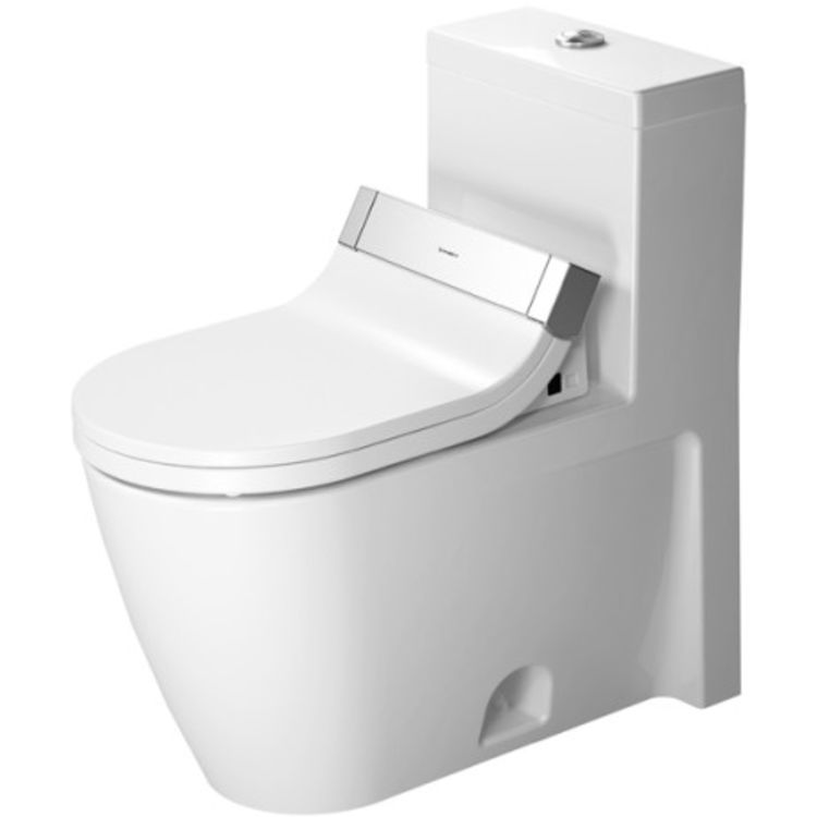 Duravit 2133510005 Starck 2 28 1/8" Single Flush One-Piece Floor Mounted Elongated Toilet - White
