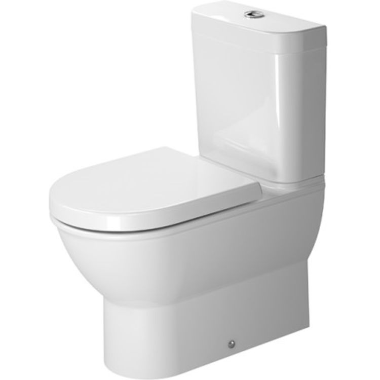 Duravit 2138092092 Darling New Dual Flush Two-Piece Close Coupled Floor Mounted Elongated Toilet - White