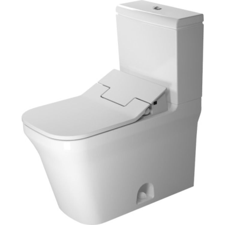 Duravit 2168510000 P3 Comforts 28" Single Flush/Dual Flush Two-Piece Floor Mounted Elongated Toilet - White